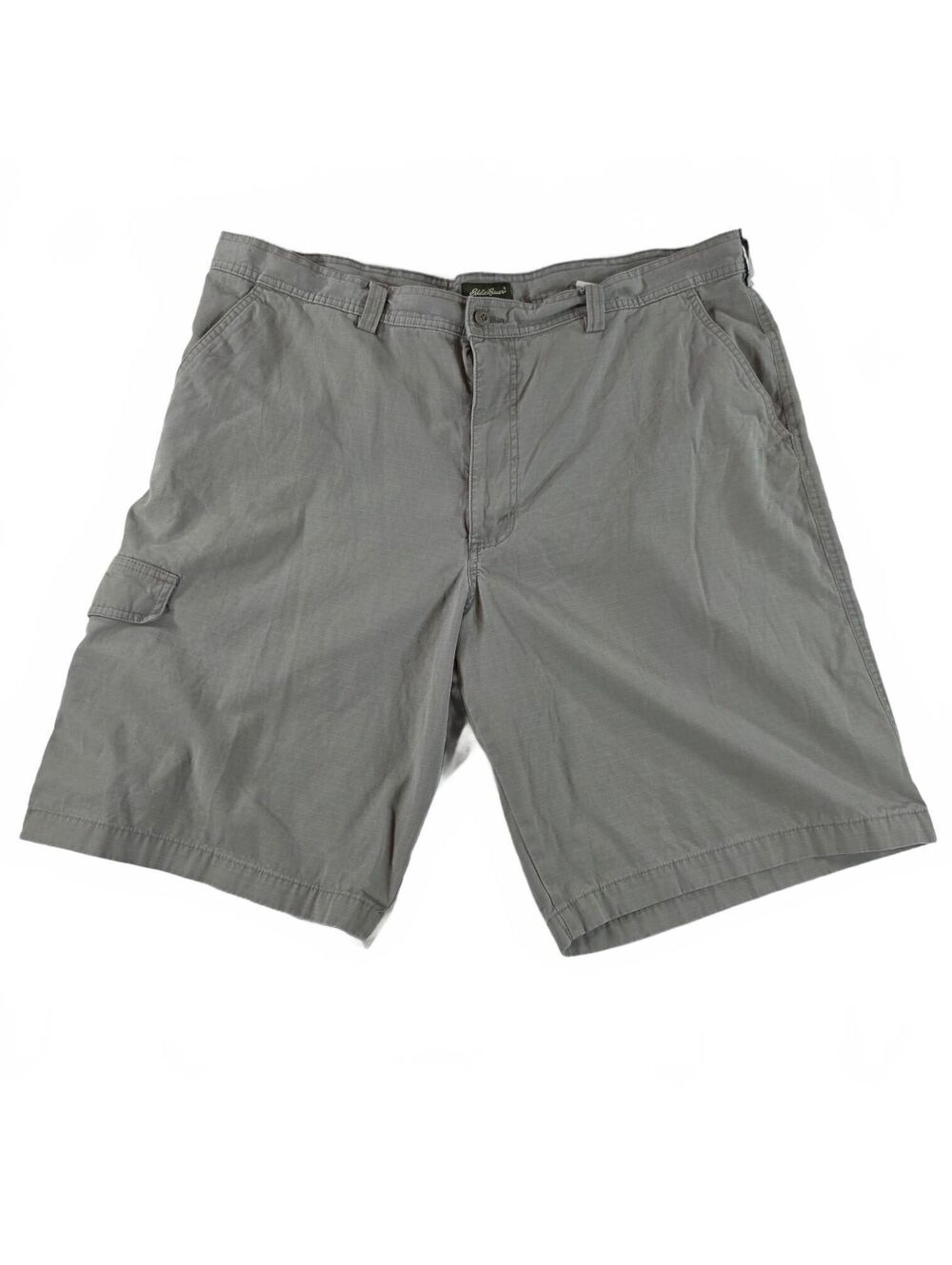Eddie Bauer Men's Cargo Shorts Gray Cotton Size 42 Relaxed Fit Casual